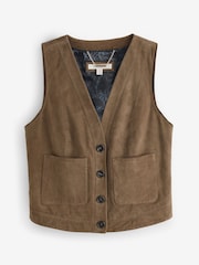 Laura Ashley Suede Waistcoat Jacket - תמונה 5 מתוך 7