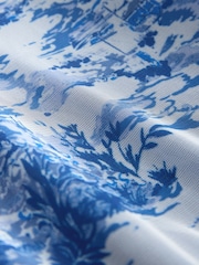 Bleumarin/Alb - Laura Ashley Goday Mesh Full Midi Skirt - Imaginea 8 din 9