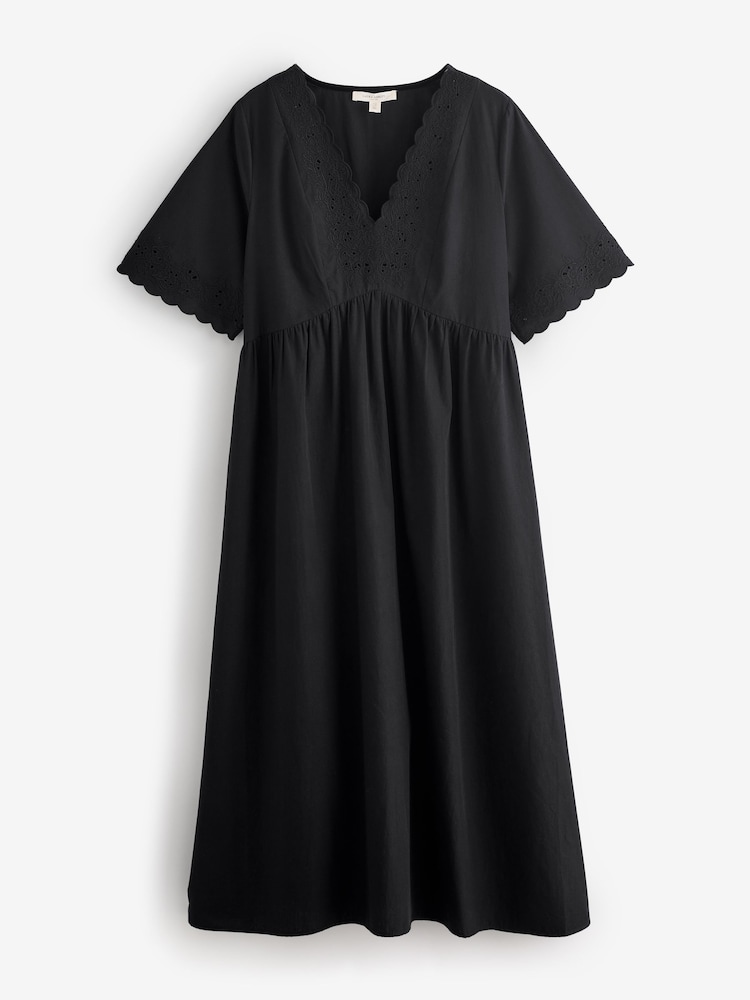 שחור - Laura Ashley שמלת כותנה באורך מידי בעיטור רקמת ברודרי - תמונה 1 מתוך 4 שחור - Laura Ashley שמלת כותנה באורך מידי בעיטור רקמת ברודרי - תמונה 1 מתוך 4