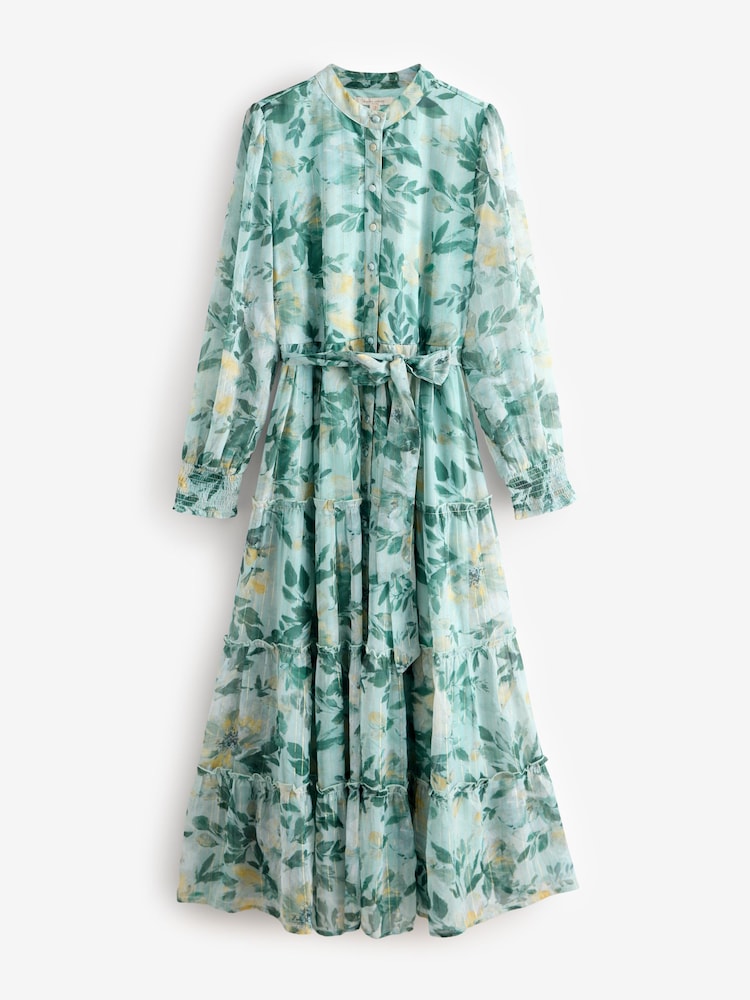 laura ashley green dress Vintage Laura Ashley Floral Green Dress Women's Size US 8