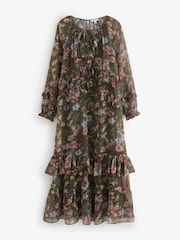 Laura Ashley Chiffon Ruffle Maxi Dress - Image 4 of 7