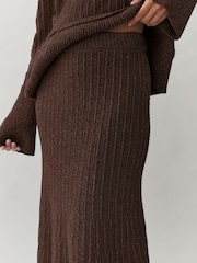 Laura Ashley Textured Knitted Fit and Flare Midi Skirt - Bild 2 von 4