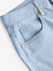 Laura Ashley Denim Daisy Embroidered Straight Jeans - Image 9 of 10