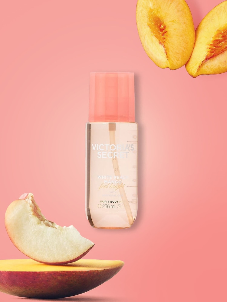 Victoria's Secret White Peach Mango Hair & Body Mist - Image 1 of 2 Victoria's Secret White Peach Mango Hair & Body Mist - Image 1 of 2