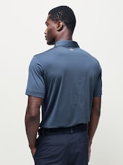 Peter Millar Blue Ballad Performance Jersey Polo Shirt - Image 3 of 7
