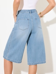 Friends Like These Mid Wash Denim Pleated Jeans - Image 3 of 3