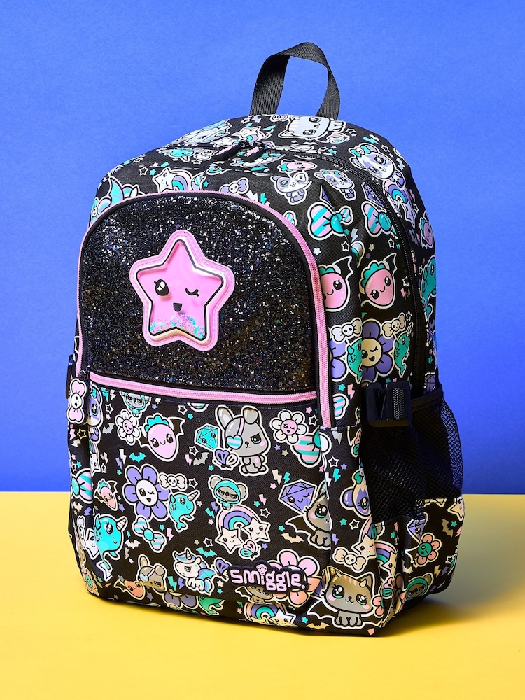 Smiggle Black Trailblazer Classic Attach Backpack - Image 1 of 8