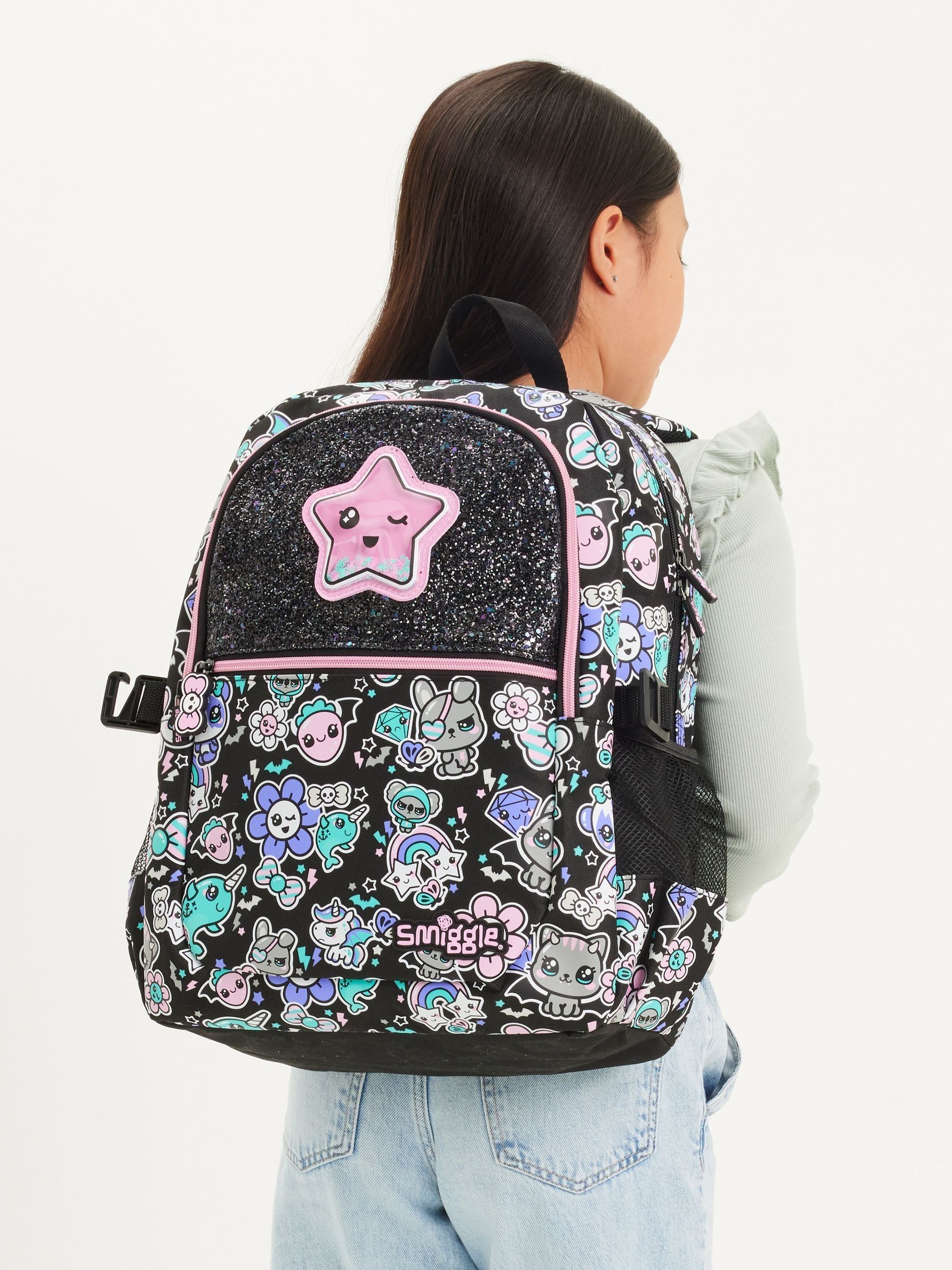Buy Smiggle Black Trailblazer Classic Attach Backpack from Next USA