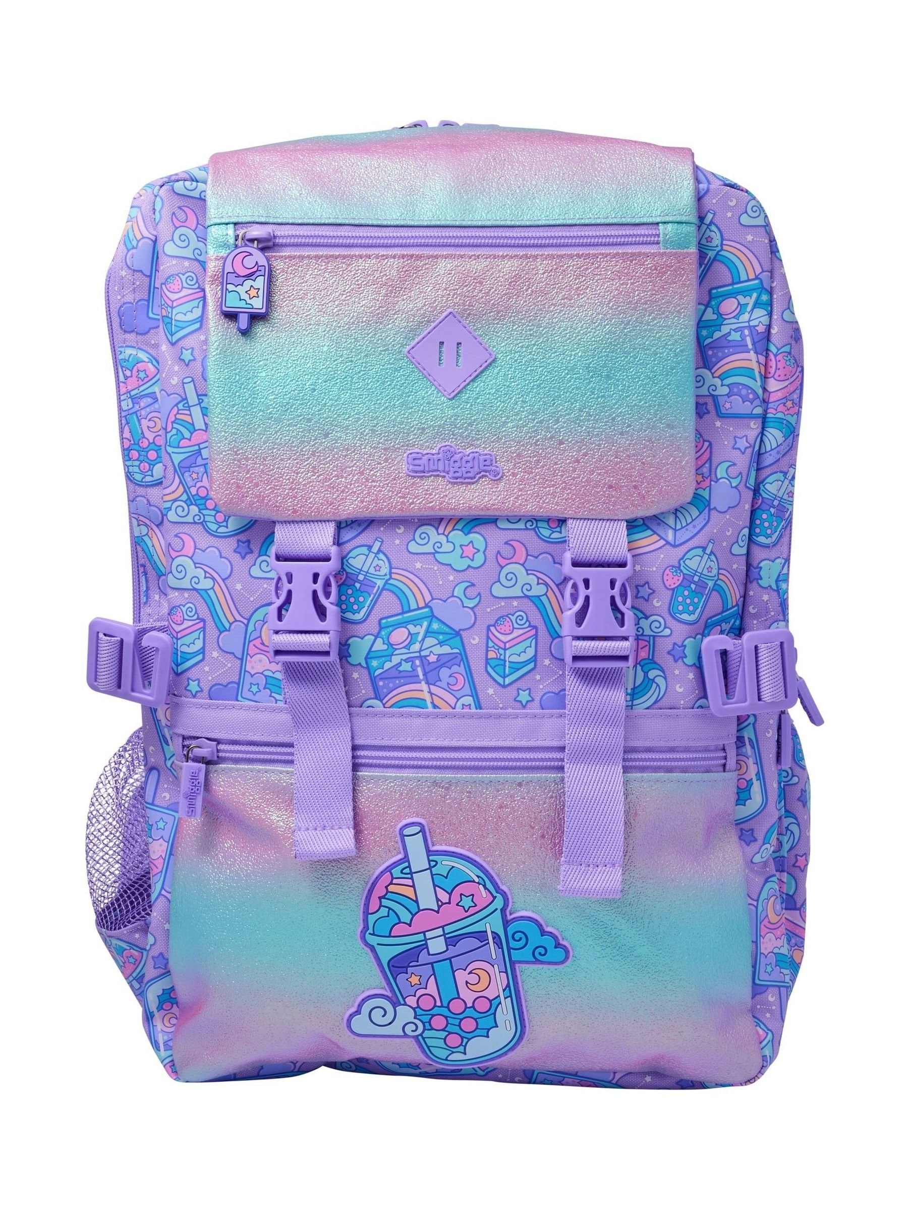 Buy Smiggle Purple Trailblazer Foldover Attach Backpack from Next USA