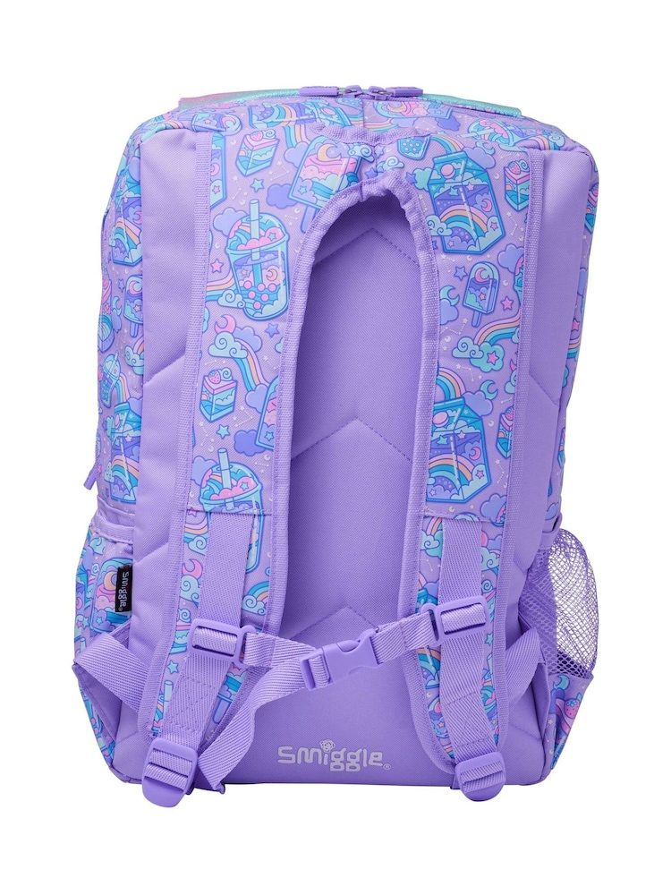 Smiggle Purple Trailblazer Foldover Attach Backpack - Image 5 of 5 Smiggle Purple Trailblazer Foldover Attach Backpack - Image 5 of 5