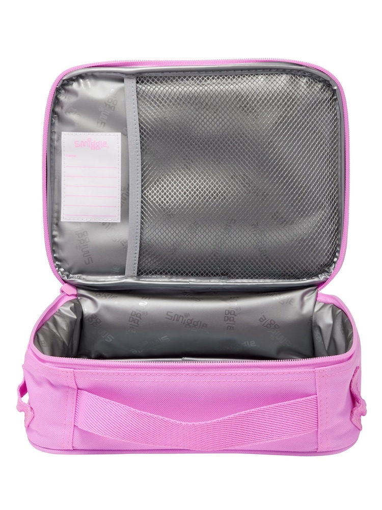 Smiggle Pink Trailblazer Oblong Attach ID Lunchbox - Image 2 of 4 Smiggle Pink Trailblazer Oblong Attach ID Lunchbox - Image 2 of 4