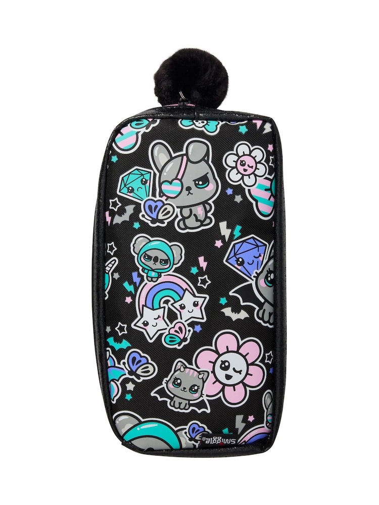 Smiggle Black Trailblazer Character Pocket Pencil Case - Image 1 of 2 Smiggle Black Trailblazer Character Pocket Pencil Case - Image 1 of 2