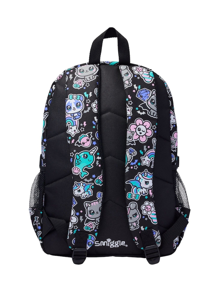 Smiggle Black Trailblazer Oblong Attach ID Lunchbox - Image 2 of 3 Smiggle Black Trailblazer Oblong Attach ID Lunchbox - Image 2 of 3