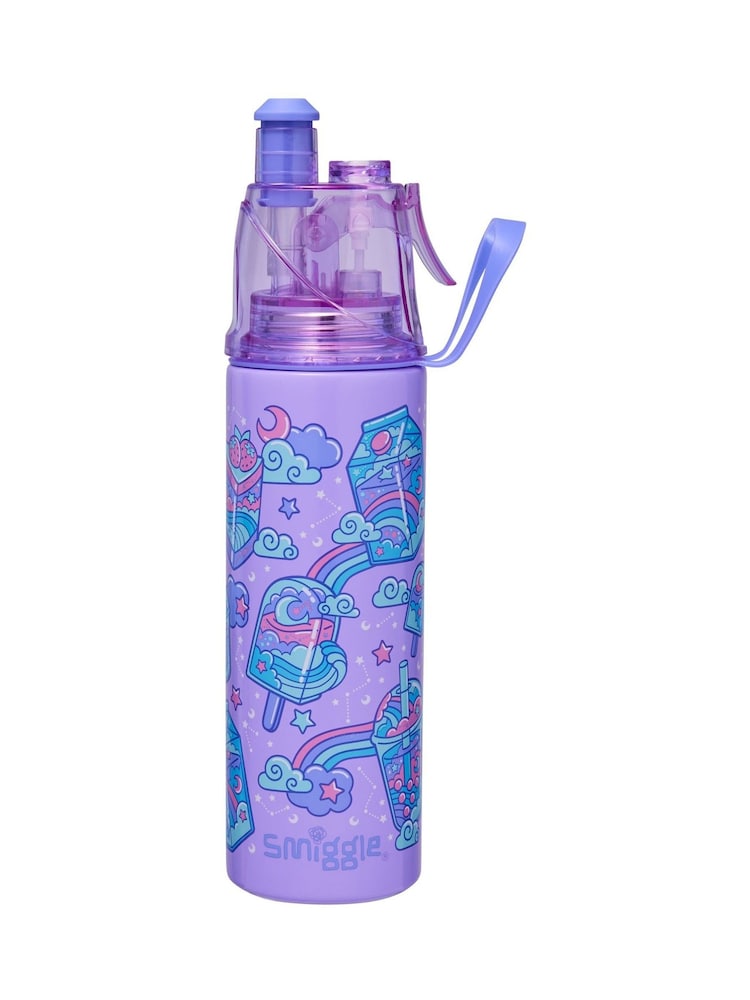Smiggle Purple Trailblazer Insulated Stainless Steel Spritz Drink Bottle 500Ml - Image 1 of 3