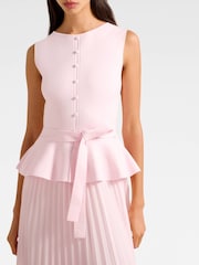 Forever New Luella Pleated Mixed Midi Dress - Imagem 4 de 4