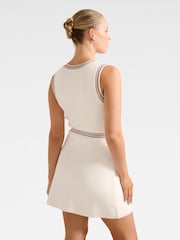 Forever New White Sabrina Striped Detail Knitted Mini Dress - Image 2 of 5