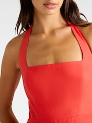 Forever New Red Stevie Halter Neck Midi Dress - Image 4 of 4