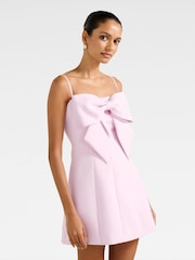 Vestido mini Hayley Petite com laço frontal Forever New - Imagem 3 de 5