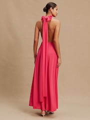 وردي توتي - فستان ماكسي متعدد الاتجاهات لضيوف الزفاف وإشبينة العروس - صورة 6 من 11