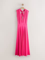 وردي توتي - فستان ماكسي متعدد الاتجاهات لضيوف الزفاف وإشبينة العروس - صورة 9 من 11