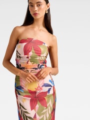 Forever New Alex Strapless Mesh Ruched Midi Dress - Imagem 3 de 3