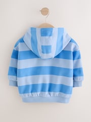 Blue Stripe Zip Thru Hoodie (3mths-7yrs) - Image 2 of 5