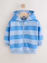 Blue Stripe Zip Thru Hoodie (3mths-7yrs) - Image 6 of 10