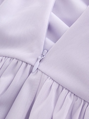 Lilac Purple Mesh Multiway Wedding Guest Bridesmaid Maxi Dress - Image 11 of 13