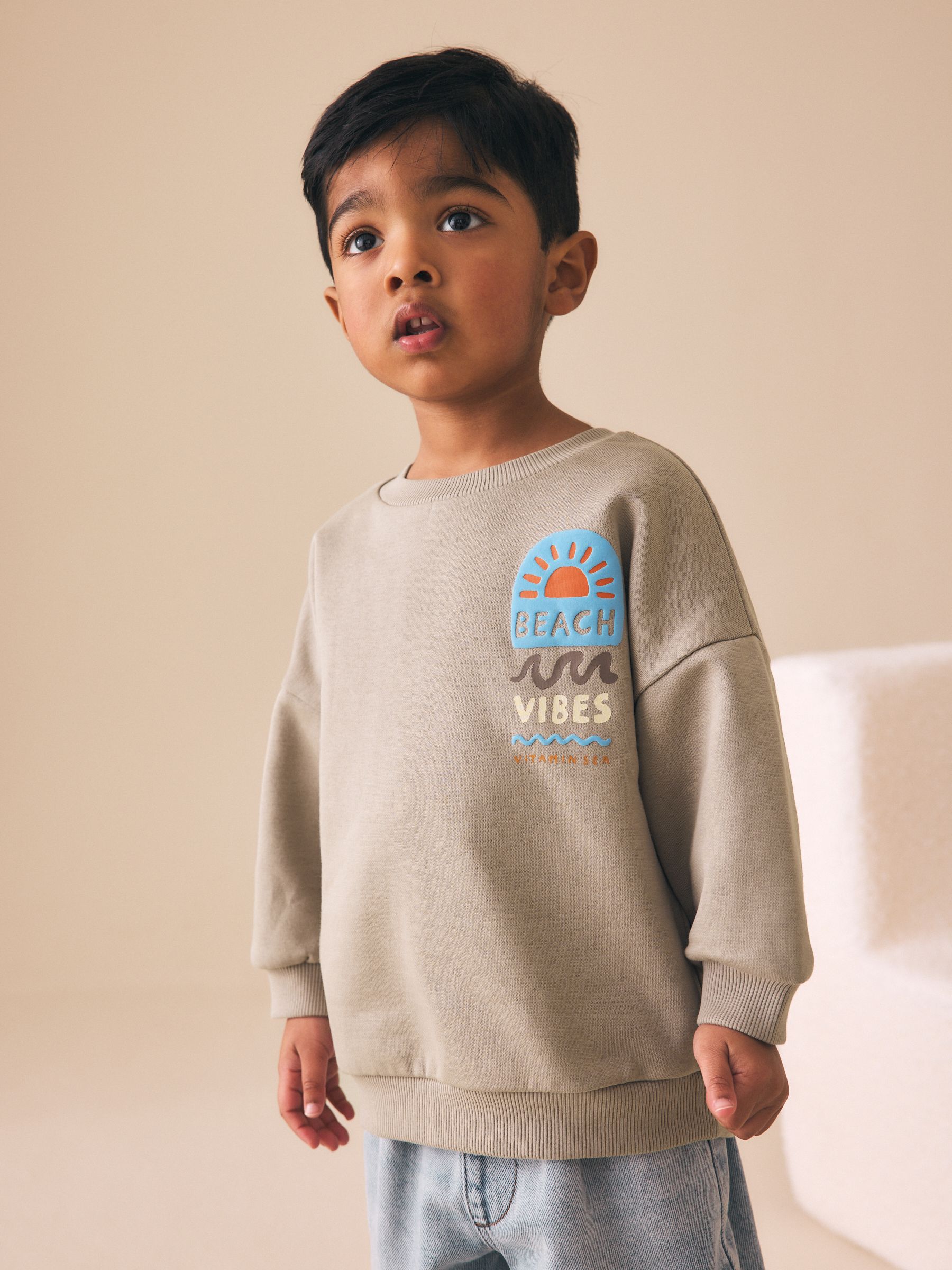 Buy Back Print Crew Neck Sweatshirt (3mths-7yrs) from Next USA