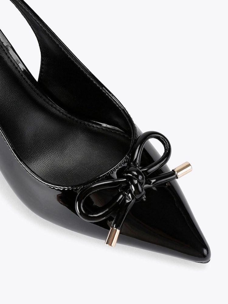 Carvela Black Bow Slingback Shoes - Image 5 of 5 Carvela Black Bow Slingback Shoes - Image 5 of 5