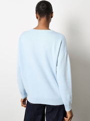 Apricot Blue Large Crochet Daises Jumper - Image 2 of 4