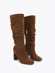 Carvela Brown Slouch Knee Boots - Image 3 of 5
