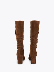 Carvela Brown Slouch Knee Boots - Image 4 of 5