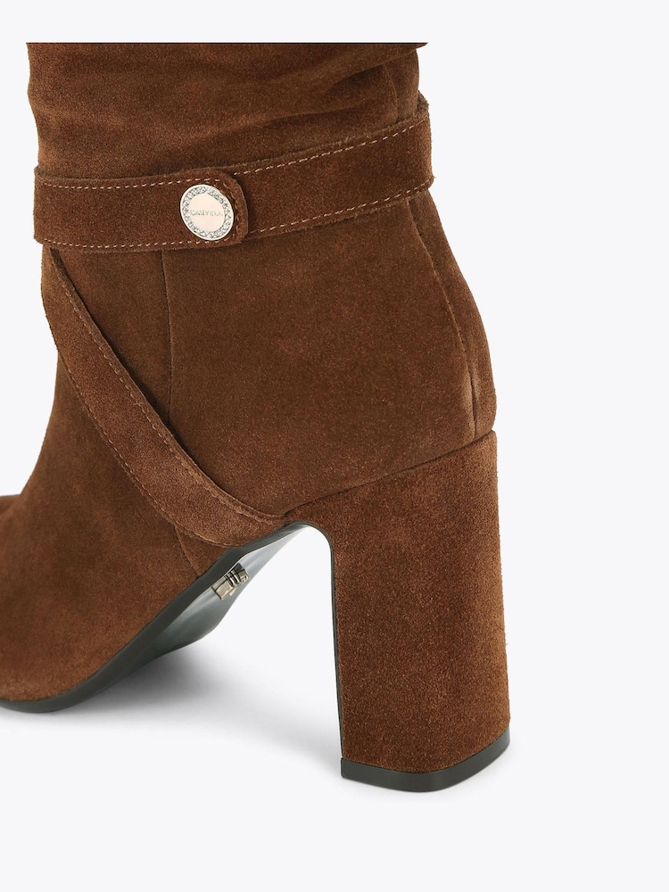 Carvela Brown Slouch Knee Boots - Image 5 of 5 Carvela Brown Slouch Knee Boots - Image 5 of 5