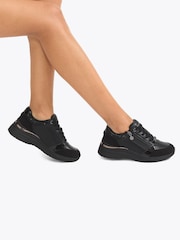 Preto - Carvela Carvela Statement Zip Runner Trainers - Imagem 1 de 5
