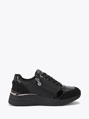 Preto - Carvela Carvela Statement Zip Runner Trainers - Imagem 2 de 5