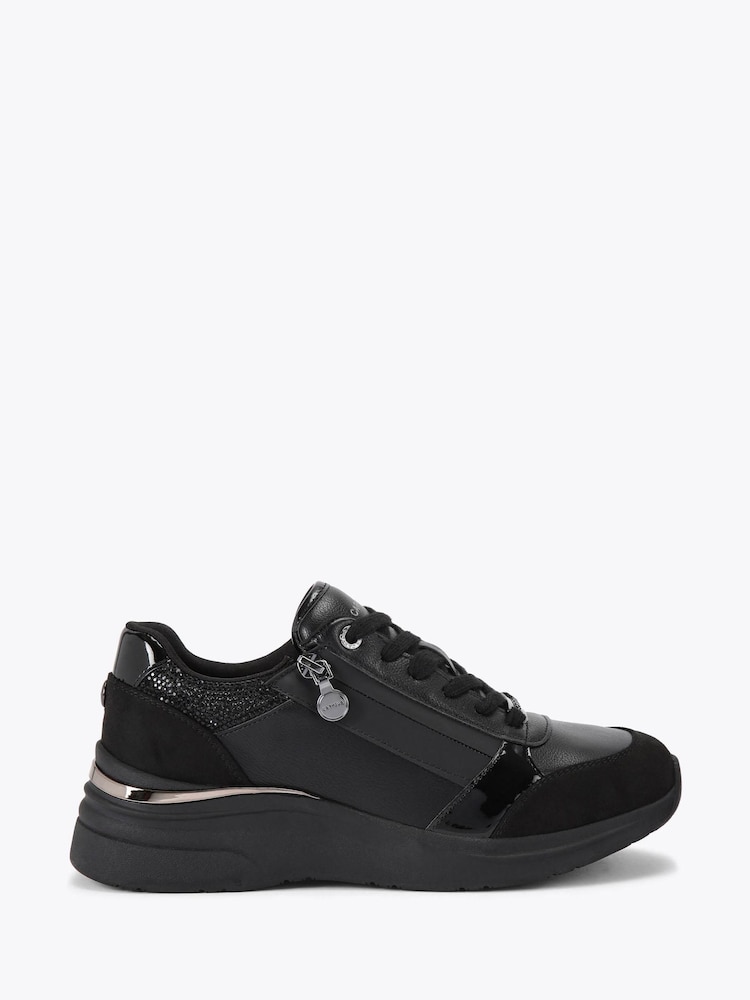 Carvela Black Carvela Statement Zip Runner Trainers - Image 2 of 5 Carvela Black Carvela Statement Zip Runner Trainers - Image 2 of 5