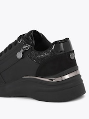 Preto - Carvela Carvela Statement Zip Runner Trainers - Imagem 4 de 5