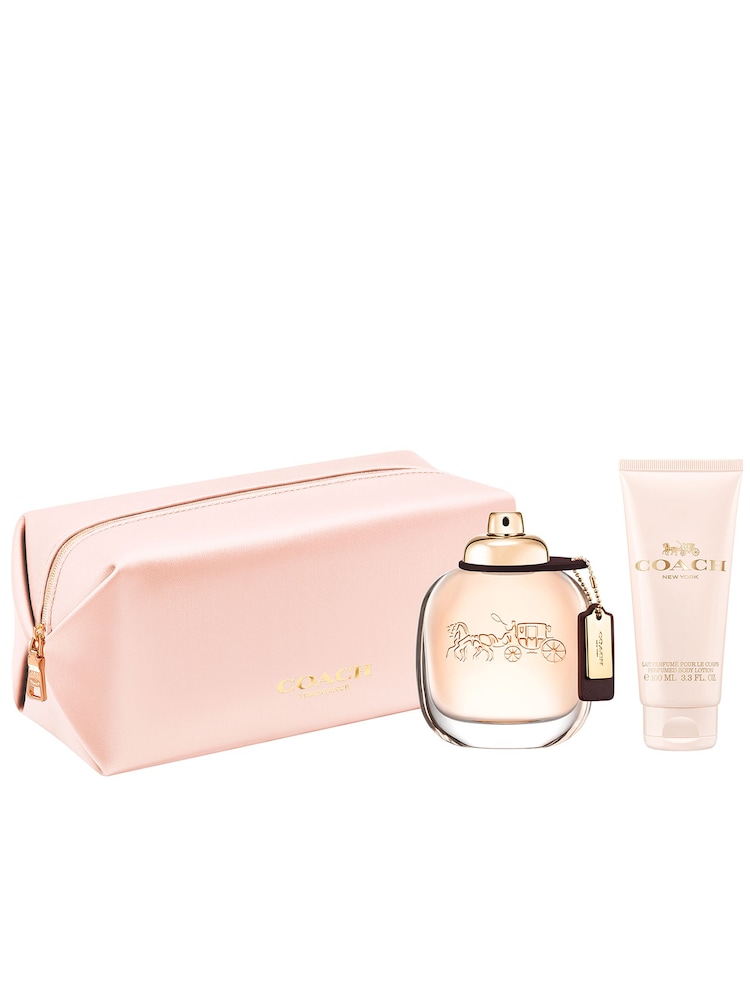 COACH Eau de Parfum 90ml, Body Lotion 100ml & Pouch Gift Set - Image 1 of 5