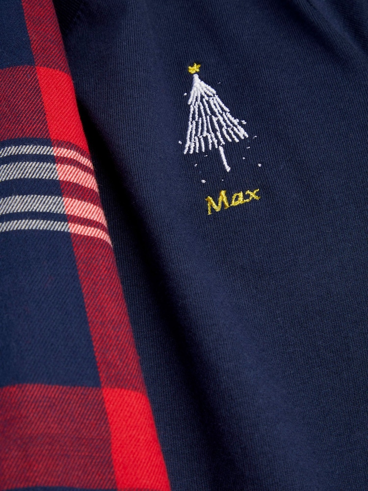 Personalised Kids Embroidered Christmas Tree Pyjamas by Stitch Style - Image 6 of 6 Personalised Kids Embroidered Christmas Tree Pyjamas by Stitch Style - Image 6 of 6