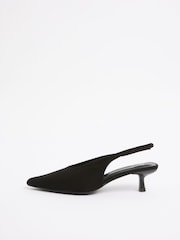 שחור - Friends Like These נעלי עקב אלגנטיות עם רצועה אחורית ועקב סטילטו בגובה בינוני - תמונה 5 מתוך 5