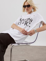 River Island White Always Iconic Studded T-Shirt - Image 2 of 4
