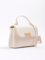 River Island Cream Flap Front Tote Bag - Image 3 of 6
