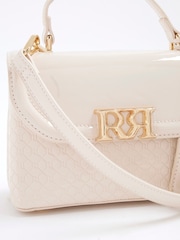 River Island Cream Flap Front Tote Bag - Image 4 of 6