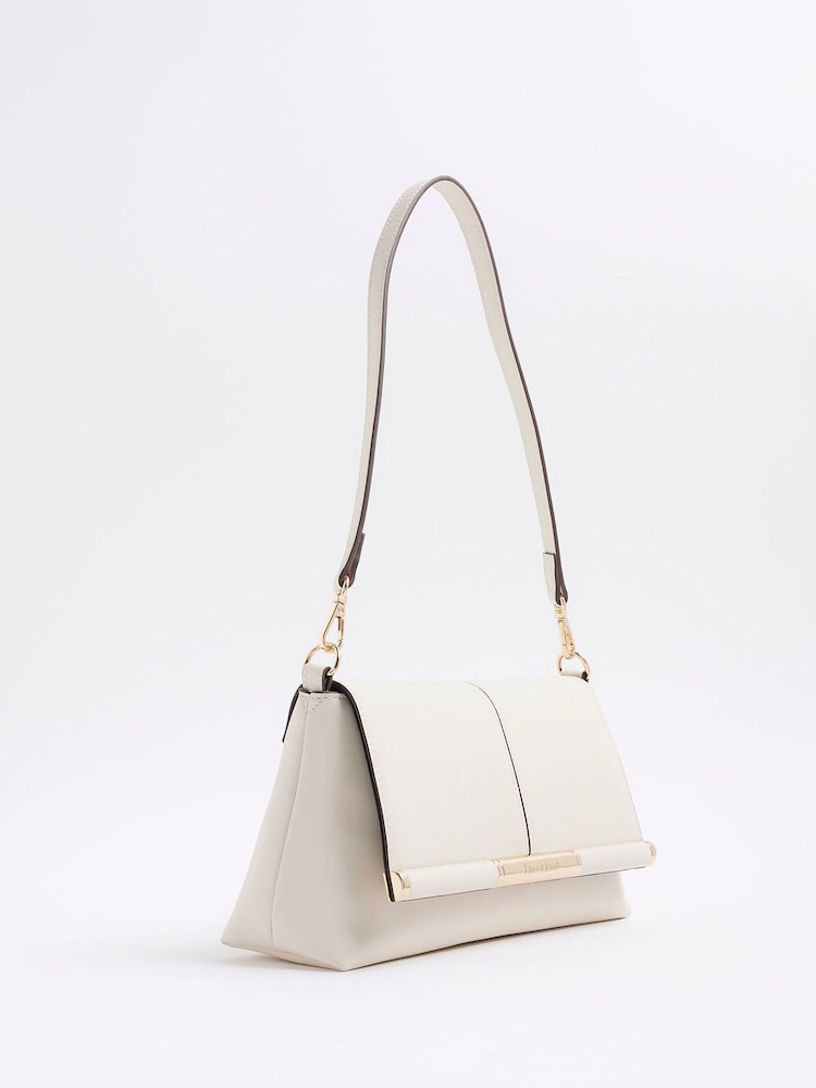 River Island Cream Bar Front Clutch - Image 2 of 6 River Island Cream Bar Front Clutch - Image 2 of 6