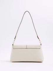 River Island Cream Bar Front Clutch - Image 3 of 6