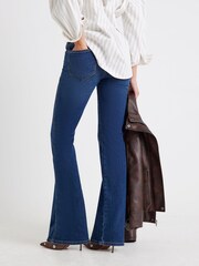 River Island Blue Mid Rise Bootcut Jeans - Image 2 of 4