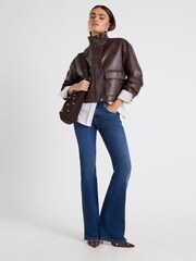 River Island Blue Mid Rise Bootcut Jeans - Image 3 of 4