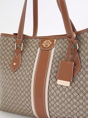 River Island Brown RI Monogram Tote Bag and Purs  Bundle - Image 5 of 5