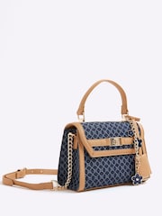 River Island Blue Denim Mini Tote Cross-Body Bag - Image 3 of 5
